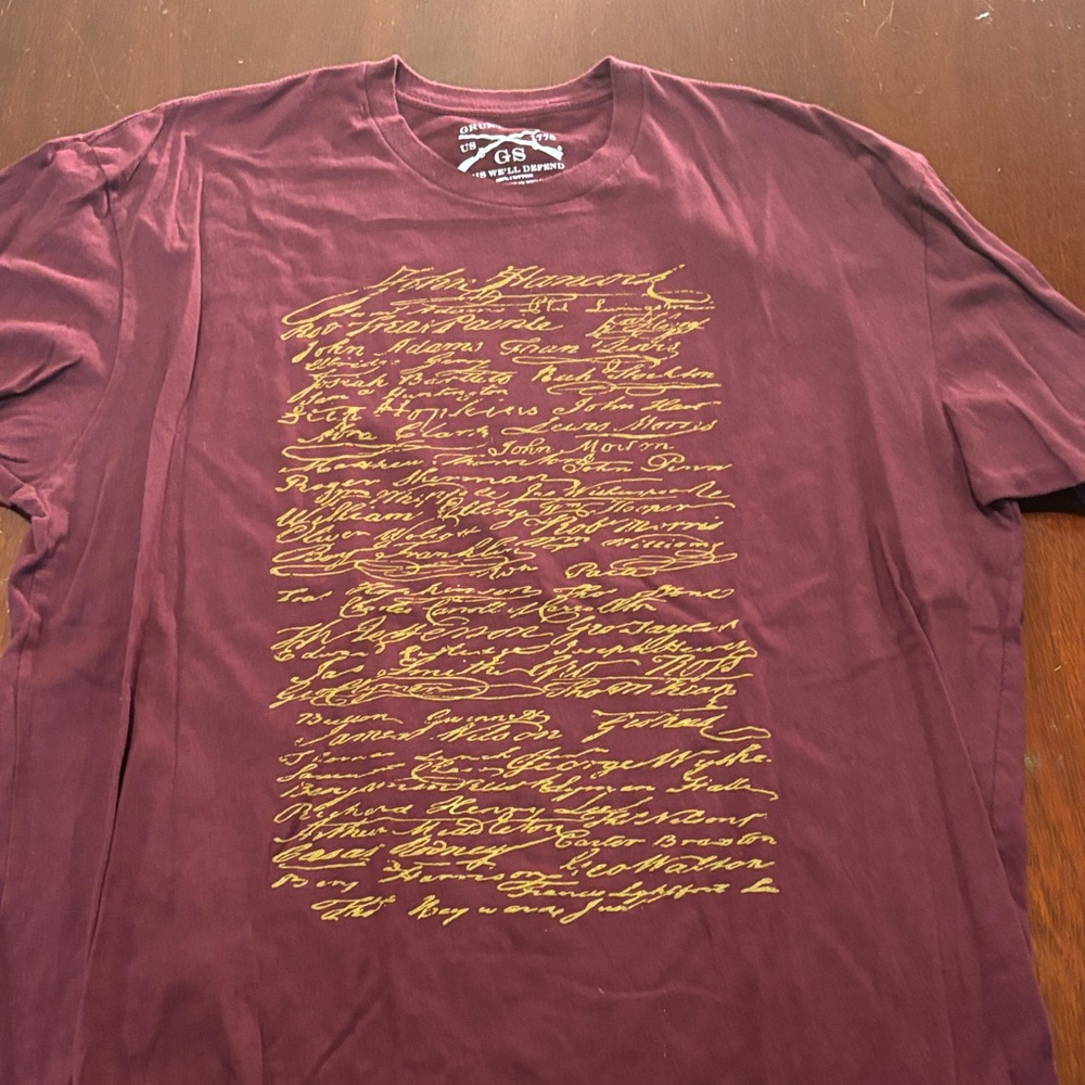 Grunt Style Maroon Script Men's Tee